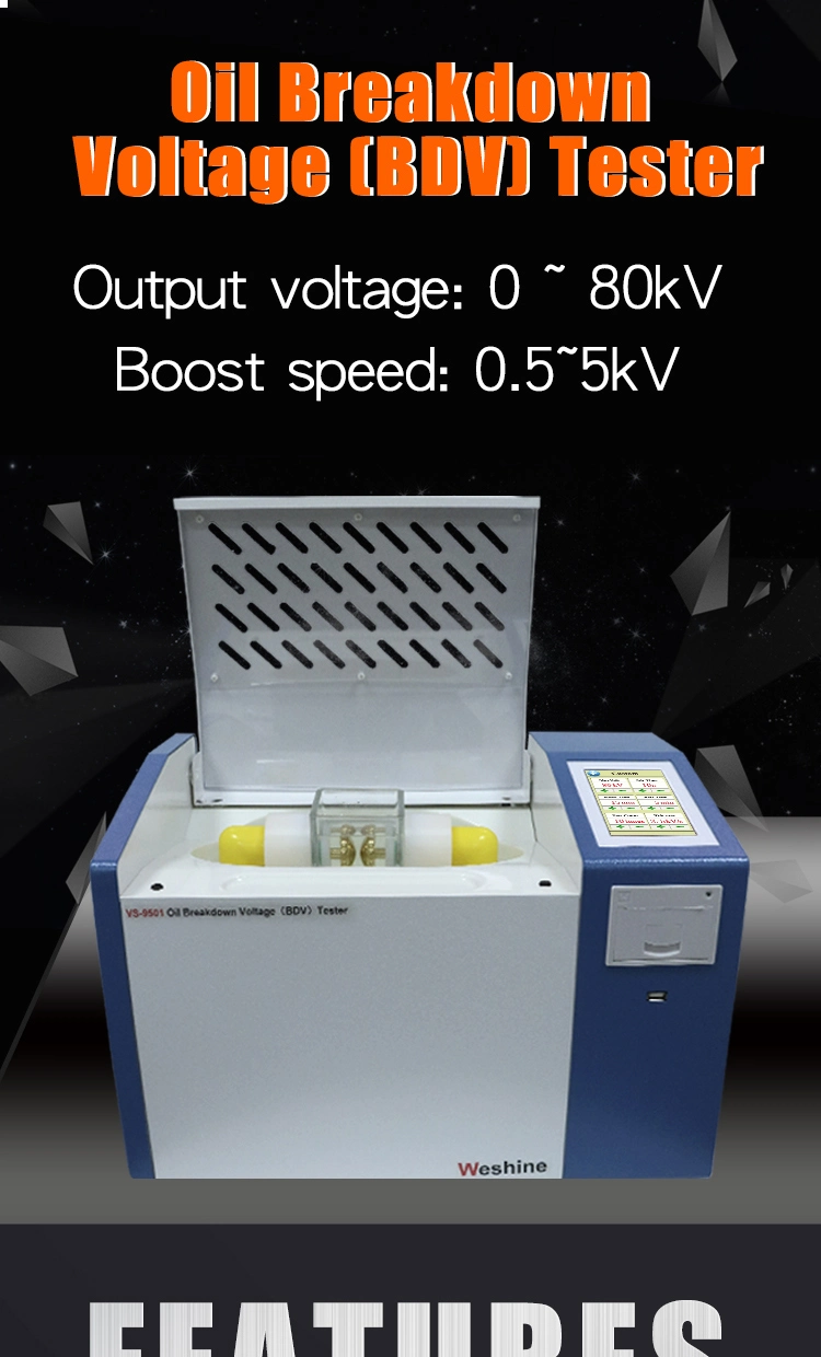 transformer oil bdv oil dielectric test oil dielectric bdv oil test equipment 80kv oil bdv tester