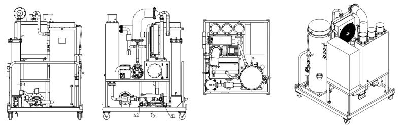 Coalescence and Separation Light Diesel to Fuel Oil Purifier for Low Viscosity Lube Oil