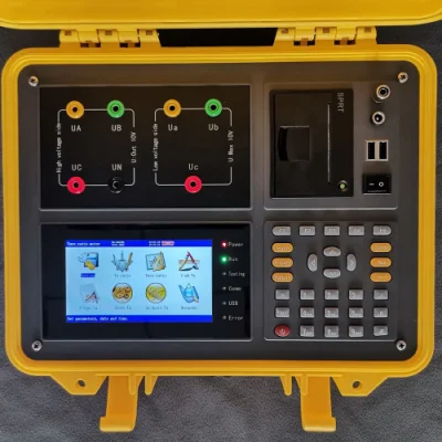 Les enroulements de transformateur CT à angle irrégulier rechargeable tournent le testeur TTR de rapport